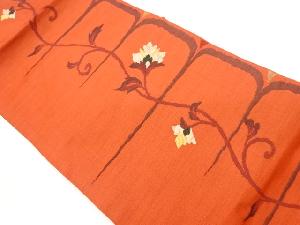 花唐草模様織出し名古屋帯